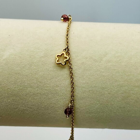 Freida Rothman Star and Purple Gemstone Charm Bracelet - NWOT - Picture 2 of 5